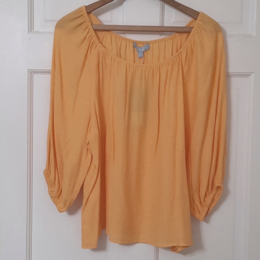 NWT ANTONIO MELANI YELLOW BLOUSE SZ M
